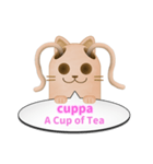ツインテール はにわねこ English ver.（個別スタンプ：10）