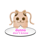 ツインテール はにわねこ English ver.（個別スタンプ：13）