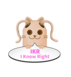 ツインテール はにわねこ English ver.（個別スタンプ：17）