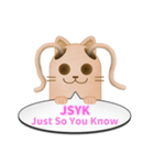 ツインテール はにわねこ English ver.（個別スタンプ：23）