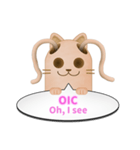 ツインテール はにわねこ English ver.（個別スタンプ：29）