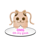 ツインテール はにわねこ English ver.（個別スタンプ：30）