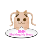 ツインテール はにわねこ English ver.（個別スタンプ：32）