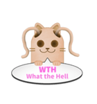 ツインテール はにわねこ English ver.（個別スタンプ：39）