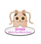 ツインテール はにわねこ English ver.（個別スタンプ：40）
