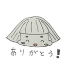 女の子のスタンプ(ゆる)（個別スタンプ：1）