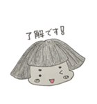 女の子のスタンプ(ゆる)（個別スタンプ：3）