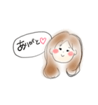 ほんわか女子の日常。（個別スタンプ：3）