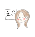 ほんわか女子の日常。（個別スタンプ：4）