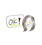 ほんわか女子の日常。（個別スタンプ：8）