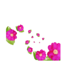 椿 冬の花 紅白アレンジ（個別スタンプ：6）