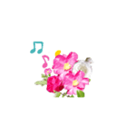 椿 冬の花 紅白アレンジ（個別スタンプ：8）