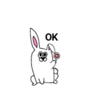 二頭身ウサギ（個別スタンプ：8）
