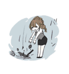 敬語・挨拶 男の子 女の子（個別スタンプ：19）