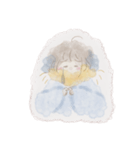 もふもふの子と（個別スタンプ：4）