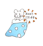 ねずみのあいさつ手描きスタンプ（個別スタンプ：2）