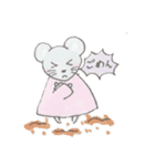 ねずみのあいさつ手描きスタンプ（個別スタンプ：8）