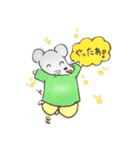 ねずみのあいさつ手描きスタンプ（個別スタンプ：10）
