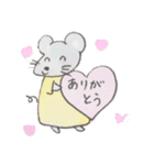 ねずみのあいさつ手描きスタンプ（個別スタンプ：13）