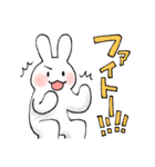 らくがきうさぎのお返事スタンプ2（個別スタンプ：5）