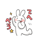 らくがきうさぎのお返事スタンプ2（個別スタンプ：10）