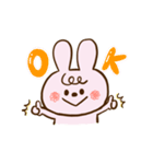 まえがみうさぎさん（個別スタンプ：1）