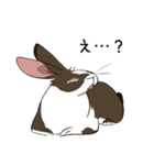 大きなウサギの日常会話スタンプ（個別スタンプ：18）