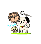 ツン犬とデレ犬（個別スタンプ：3）