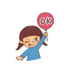 おんなのこたちの日常すたんぷ（個別スタンプ：7）