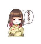 やる気のないぱっつんガールズ（個別スタンプ：5）