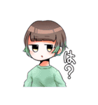 やる気のないぱっつんガールズ（個別スタンプ：7）