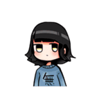 やる気のないぱっつんガールズ（個別スタンプ：12）