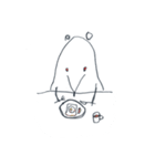 不気味なネズミ（個別スタンプ：8）
