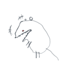 不気味なネズミ（個別スタンプ：32）