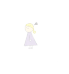 ゆるゆるふわふわガール（個別スタンプ：9）