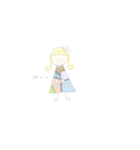 ゆるゆるふわふわガール（個別スタンプ：11）
