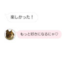 ねこも一緒にLINEしてくれるスタンプ恋愛編（個別スタンプ：7）