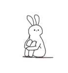 寂しいうさぎ.（個別スタンプ：4）