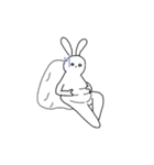 寂しいうさぎ.（個別スタンプ：8）