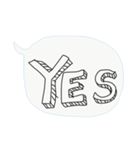 下手な字スタンプ！（個別スタンプ：6）