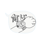下手な字スタンプ！（個別スタンプ：21）