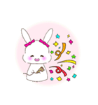 ピンクほっぺのうさぎ【もちたん】（個別スタンプ：16）
