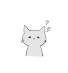 はいいろねこさん（個別スタンプ：3）