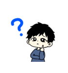ゆるーい男の子スタンプ（個別スタンプ：4）
