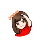 使いやすい！可愛い女の子♡スタンプ（個別スタンプ：1）