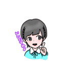 使いやすい！可愛い女の子♡スタンプ（個別スタンプ：8）