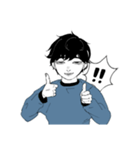 すぐにふざける男の子（個別スタンプ：3）
