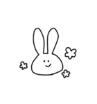 インドア系うさぎ（個別スタンプ：1）