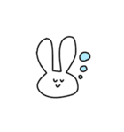 インドア系うさぎ（個別スタンプ：4）