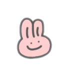 表情豊かだけど無言なうさぎ（個別スタンプ：2）